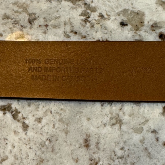 J. Crew Chestnut Leather Belt with Brass Buckle - Picture 4 of 8